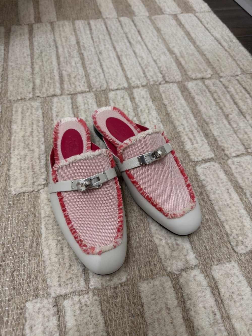 Hermes Oz Mule - Canvas Leather Mix